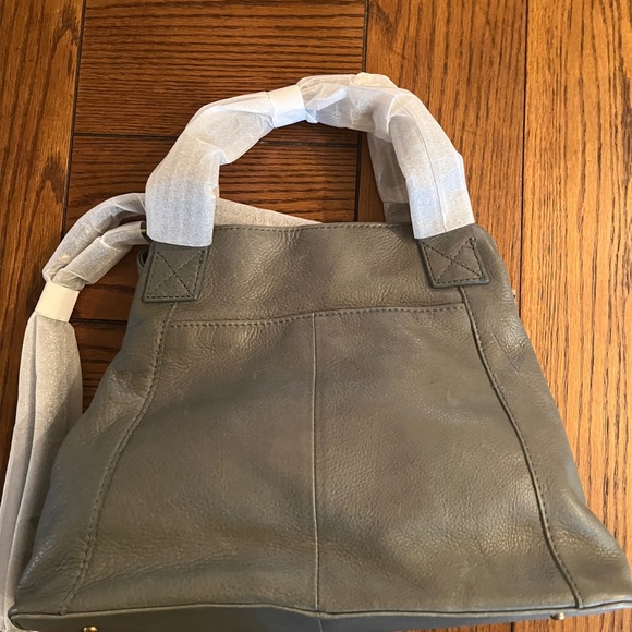 Sage green leather purse - Picture 4 of 7